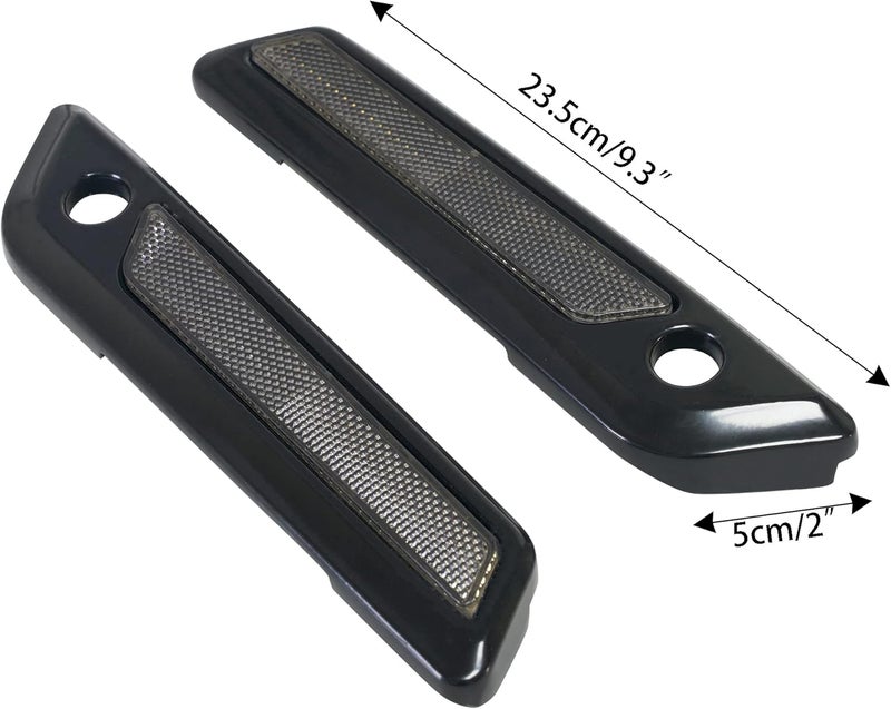 SWESGI Saddlebag Hinge Latch Covers with Hard Saddlebag Locks Fit for Harley 2014-2023 Touring Street Electra Road Glide King FLHX FLHR FLTRX FLTRX Ultra FLTRU FLHTCU FLHTKSE(Black+Gray) - Image 4